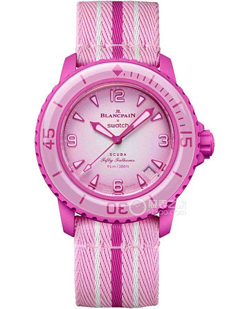 Swatch x Blancpain Pink Ocean SO35P400
